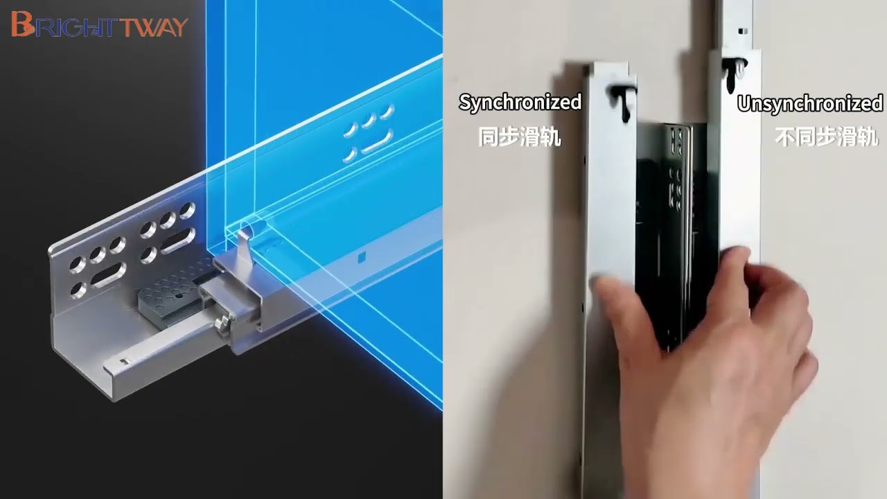 Detailed step-by-step installation guide#brighttway #undermountslide#drawerslide#ballbearingslide