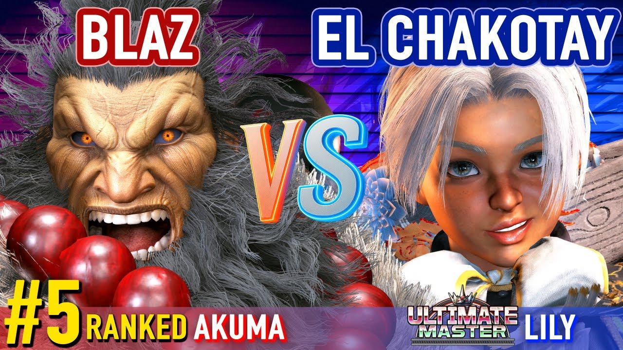 SF6 ▰ BLAZ (#5 Ranked Akuma) vs EL CHAKOTAY (Lily) ft. KILZYOU (Juri) ▰ High Level Gameplay