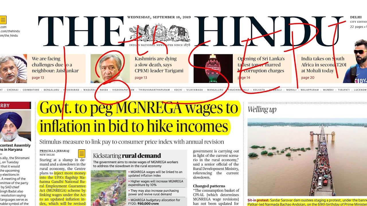 The Hindu Newspaper Analysis 18th September 2019| Daily Current Affairs