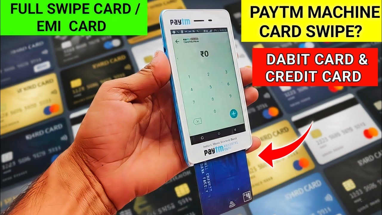 How To Swipe Debit Card And Credit Card In Paytm Machine | Paytm Machine Card EMI & Full Swipe 🔥