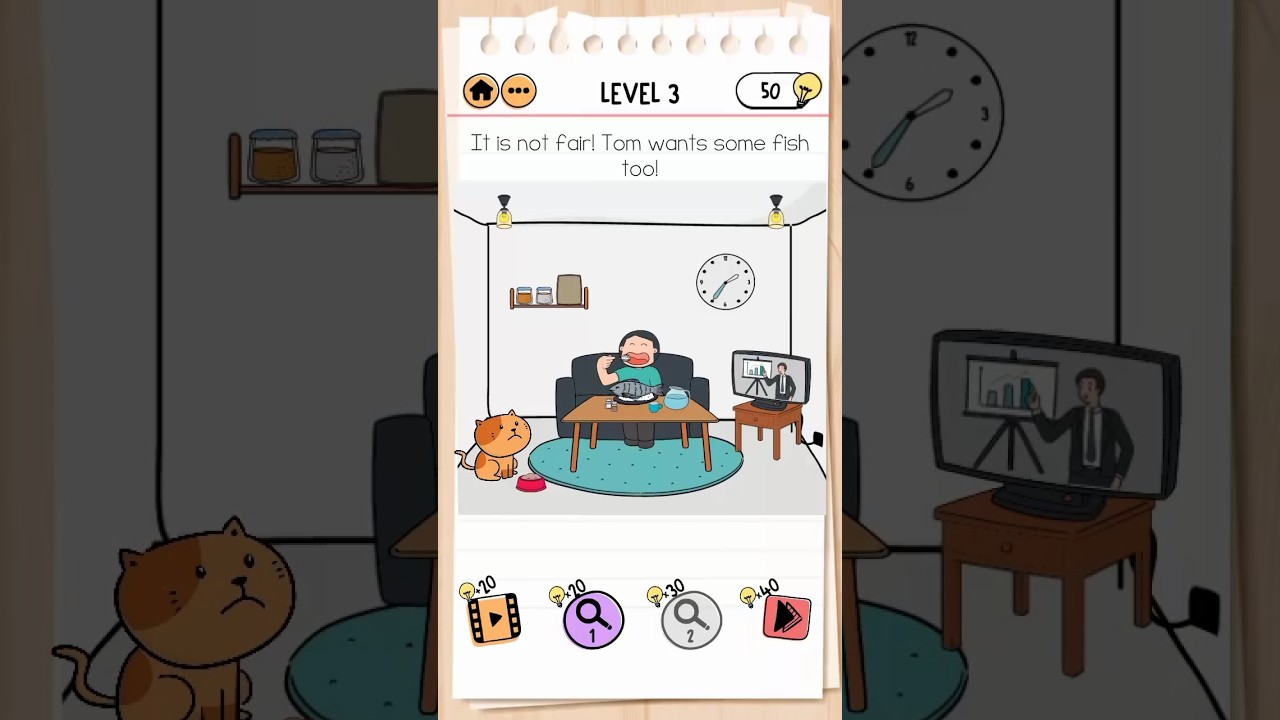 BRAIN TEST 2 TOM'S ADVENTURE LEVEL 3