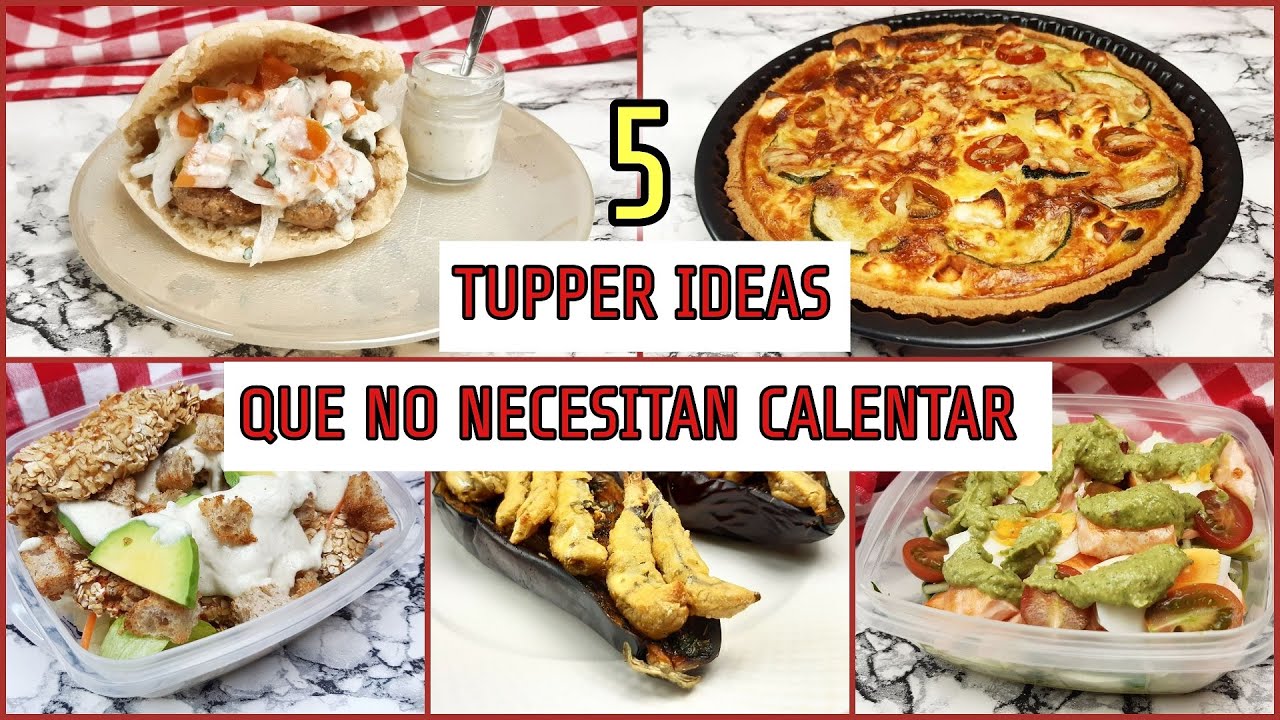 🥙Comida para LLEVAR. Ideal para el Trabajo o para PICNIC. 5 IDEAS que NO NECESITAS CALENTAR 🔥