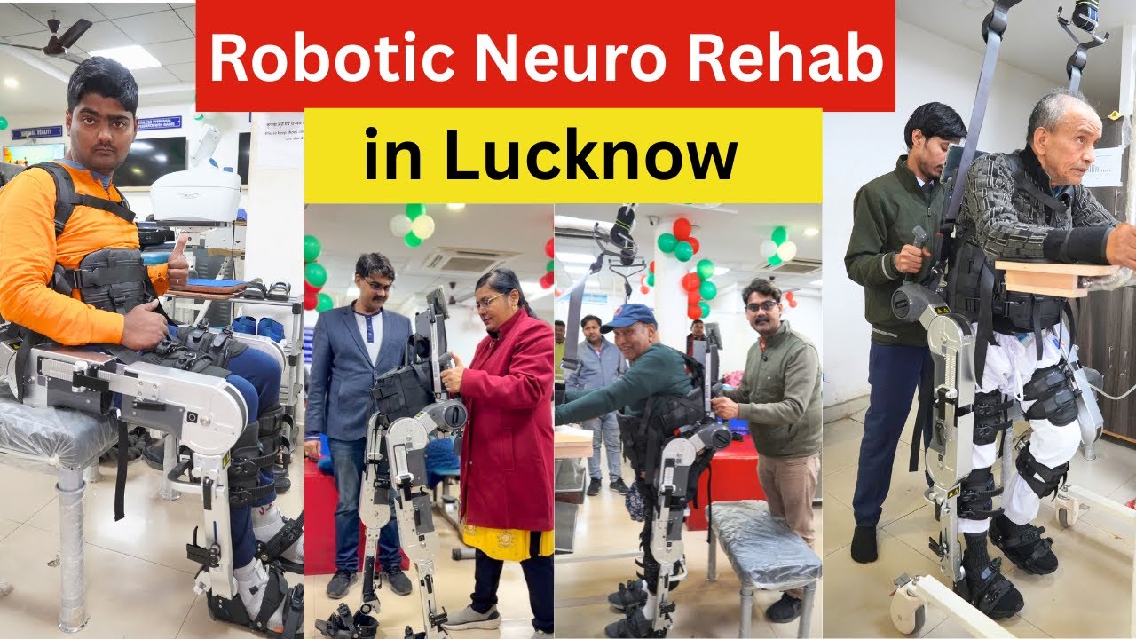 Over ground Exoskeleton robotic physiotherapy treatment in hindi  