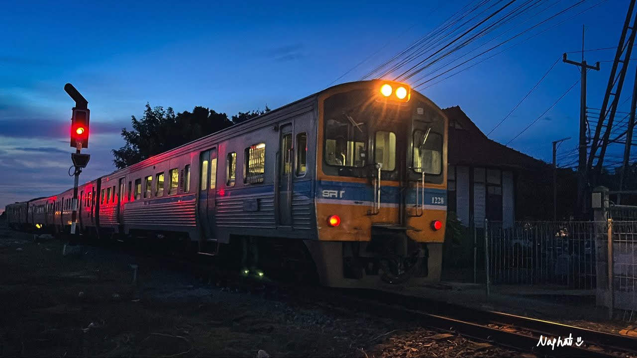 รวมรถไฟช่วงเช้าที่ชุมทางฉะเชิงเทรา ตั้งแต่ขบวนแรกตอนเช้ามืดจนถึงฟ้าสว่าง