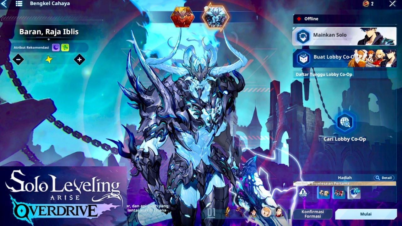 MARI KITA RIVIEW WOBL: BARAN DAN NEW WEAPON BELATI RAJA IBLIS - SOLO LEVELING ARISE OVERDRIVE LIVE