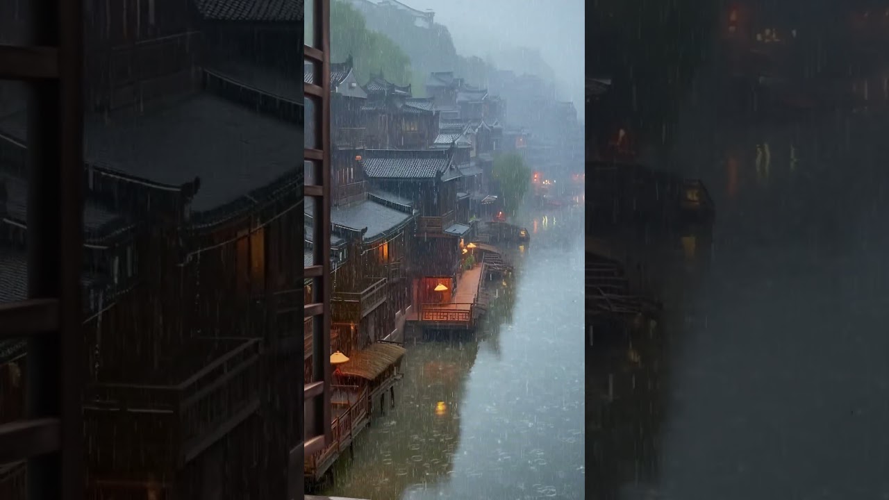 雨中的江南很绝，烟雨下的古镇才有江南的感觉！