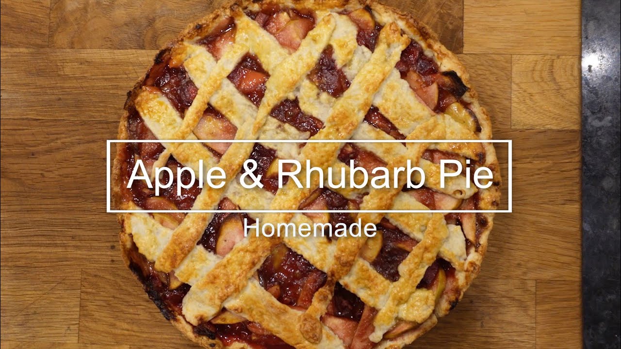 Homemade - Apple and Rhubarb pie