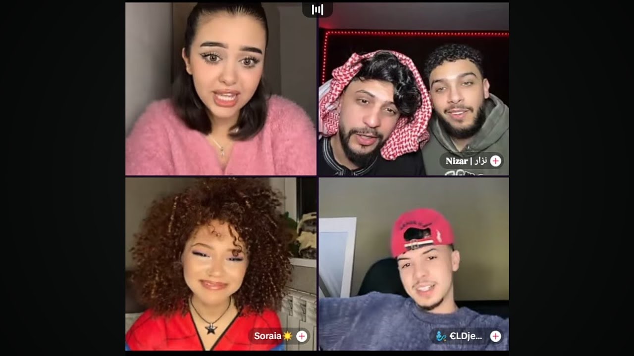 ايناس تجمع الثلاثي نزار مع موزو. ب ثوريا البنت الجزائرية رباعي مع الجن