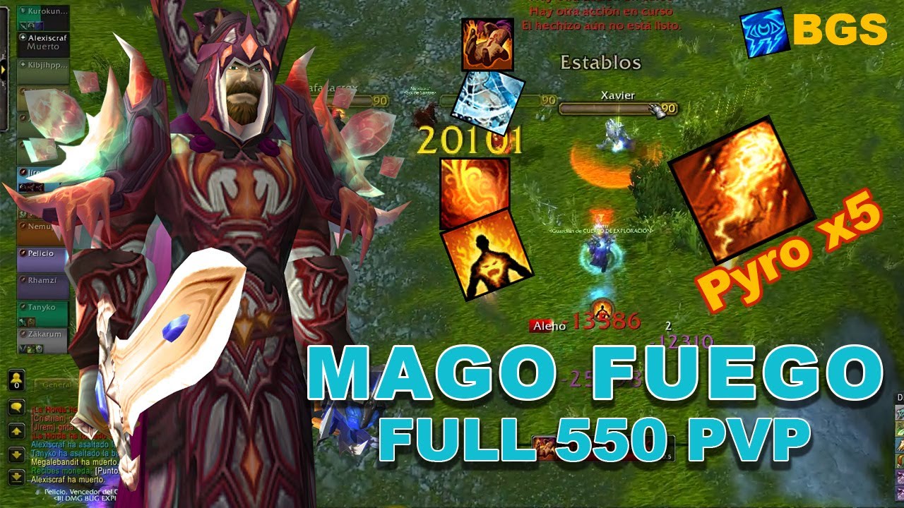 Mago Fuego Full 550 Bgs Pandaria