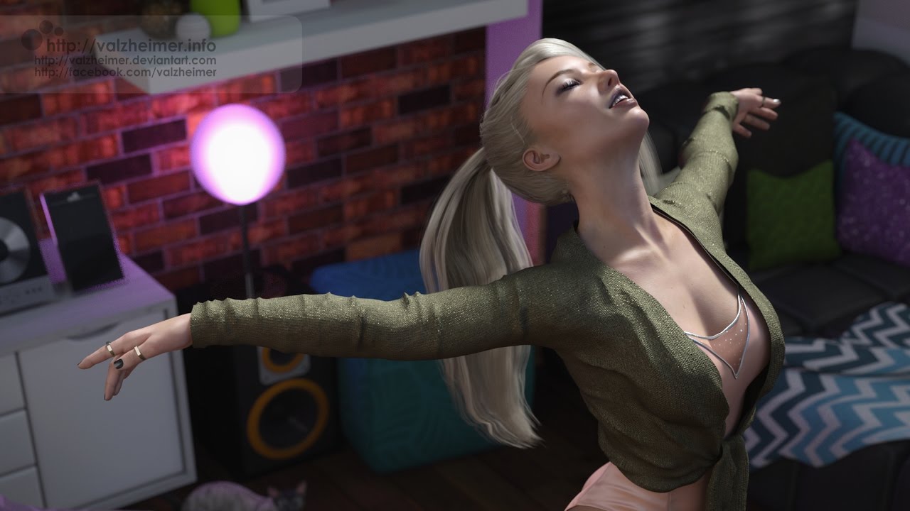 Behind The Scenes: The Practice - Setting up a scene in Daz Studio 4.9 (Timelapse)