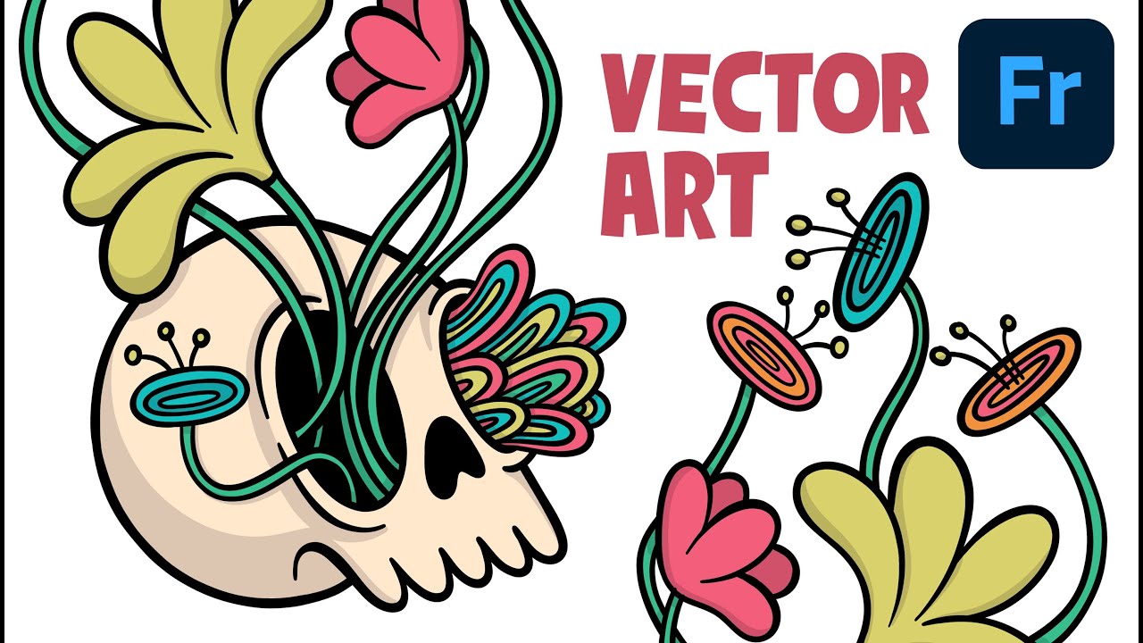 How to Make Vector Art in Adobe Fresco! From Sketch to Final Illustration