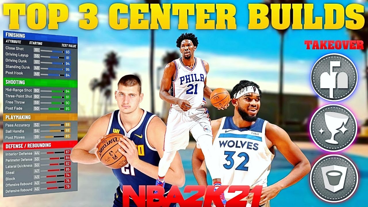 *TOP 3* Best Center Builds 2k21!!! Best All Around Big Man Builds in NBA 2k21 Current Gen!!!