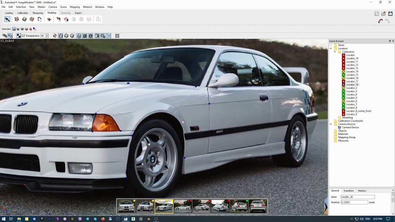Part 1: BMW M3 E36 (1997) #ImageModeler #calibration #bmw #3d
