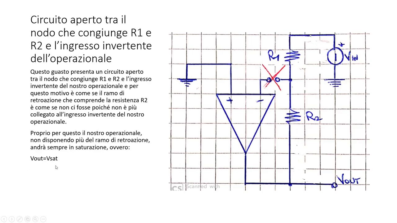 Guasti in circuito con operazionale (1) - Versione studente