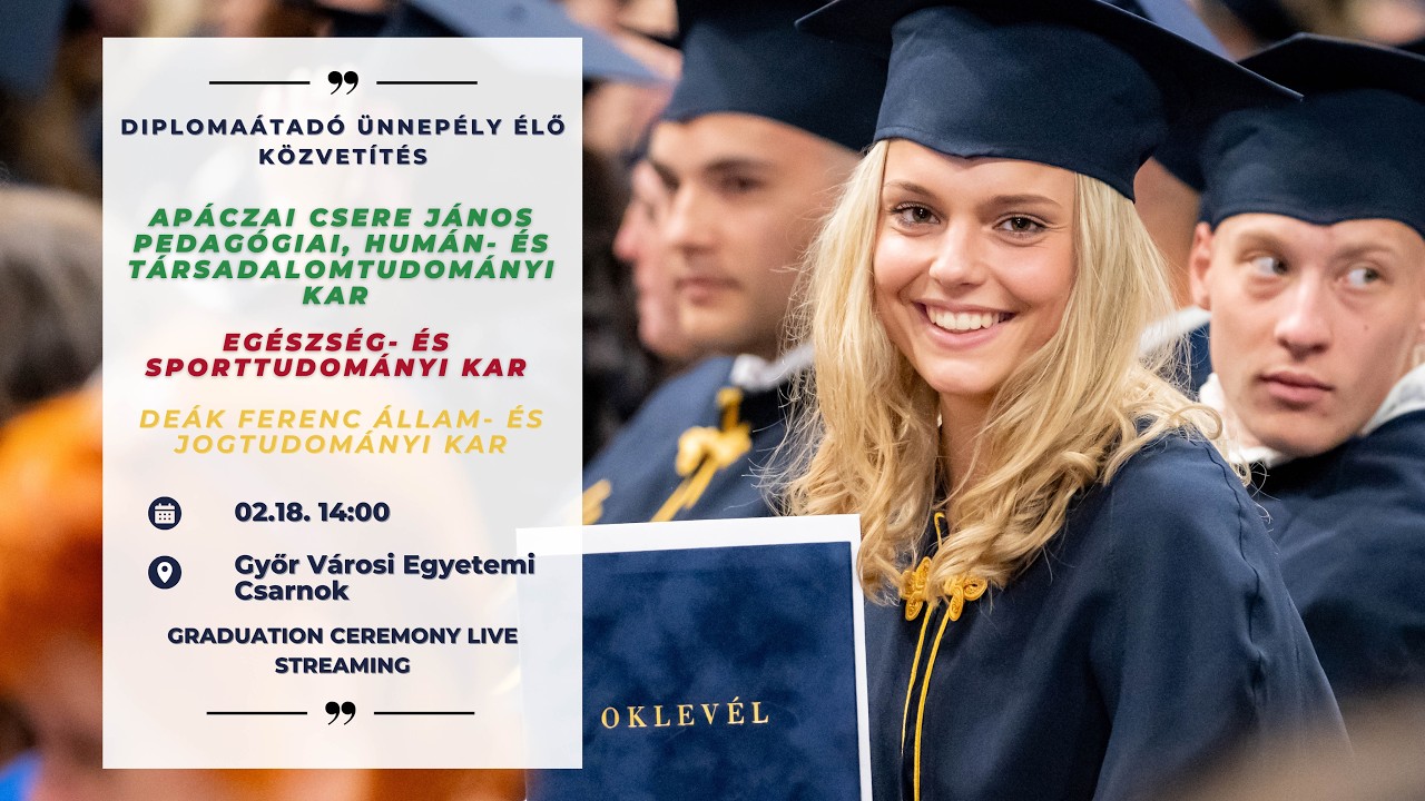 AK, ESK, DFK Diplomaátadó és Doktoravató Ünnepély - 2026 tél