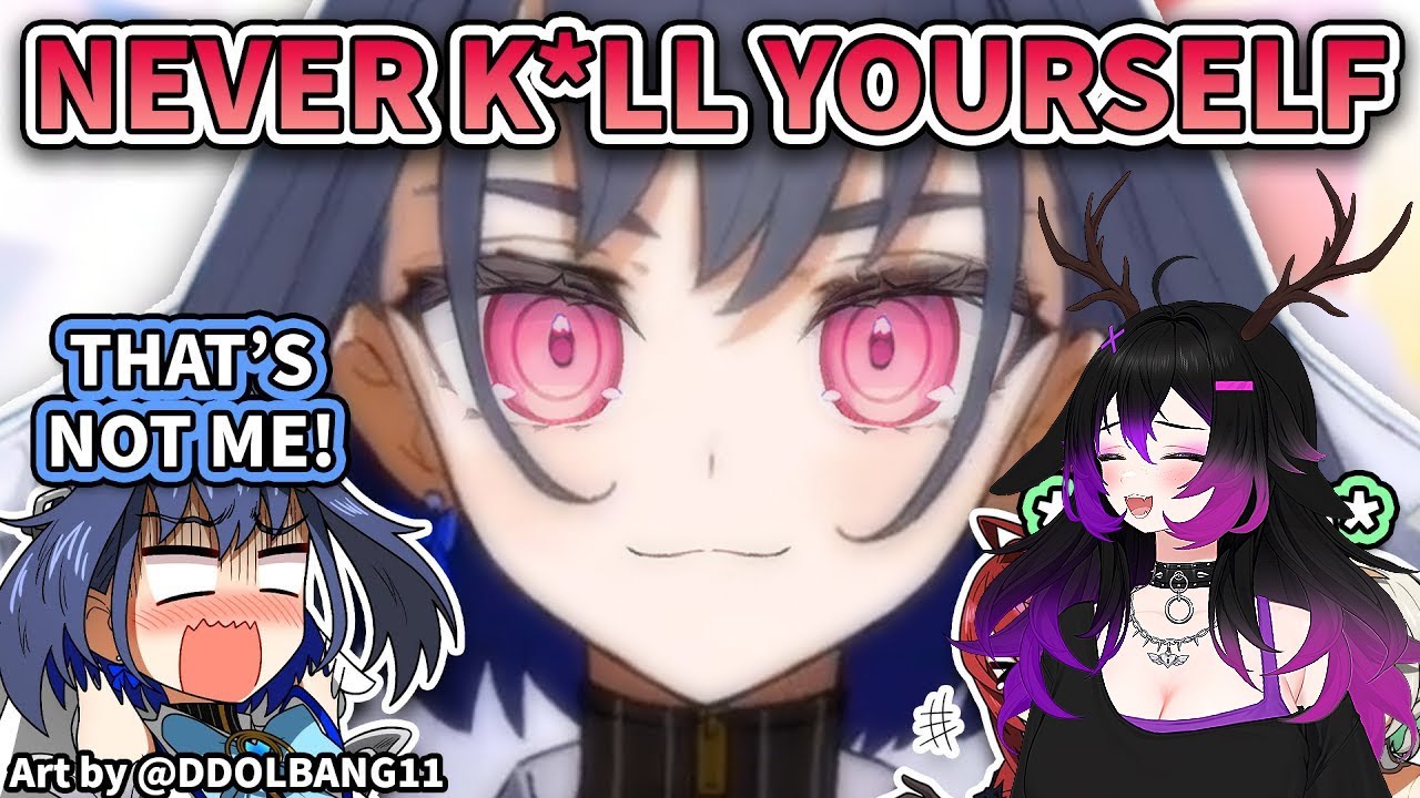 [Hololive React] Gigi Takes Over Kronii's Body and Becomes Cursedly Positive |Vtuber Kuro Ishida|