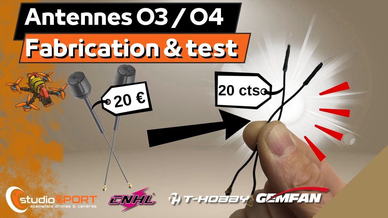Fabrication et Test antennes Linéaires pour DJI O4 Pro - Dji O3