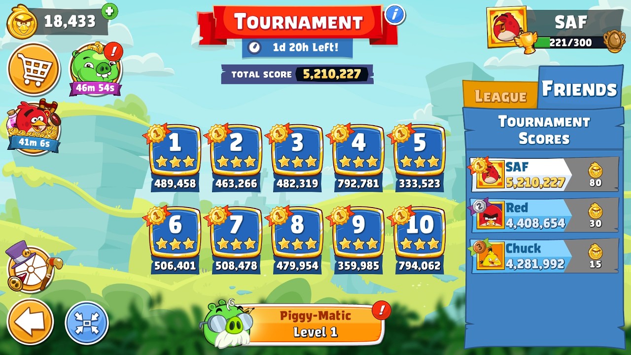 Angry Birds Friends. Tournament (14.09.2026). All levels 3 stars. Passage from Sergey Fetisov