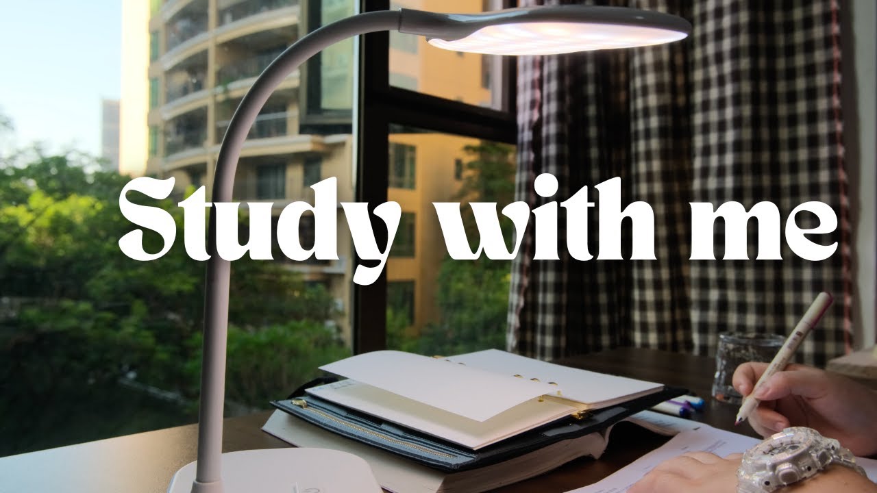 2 Hour Study With Me🌳Tree View Ambience & Relaxing Music🎹 | No Breaks, No Talking