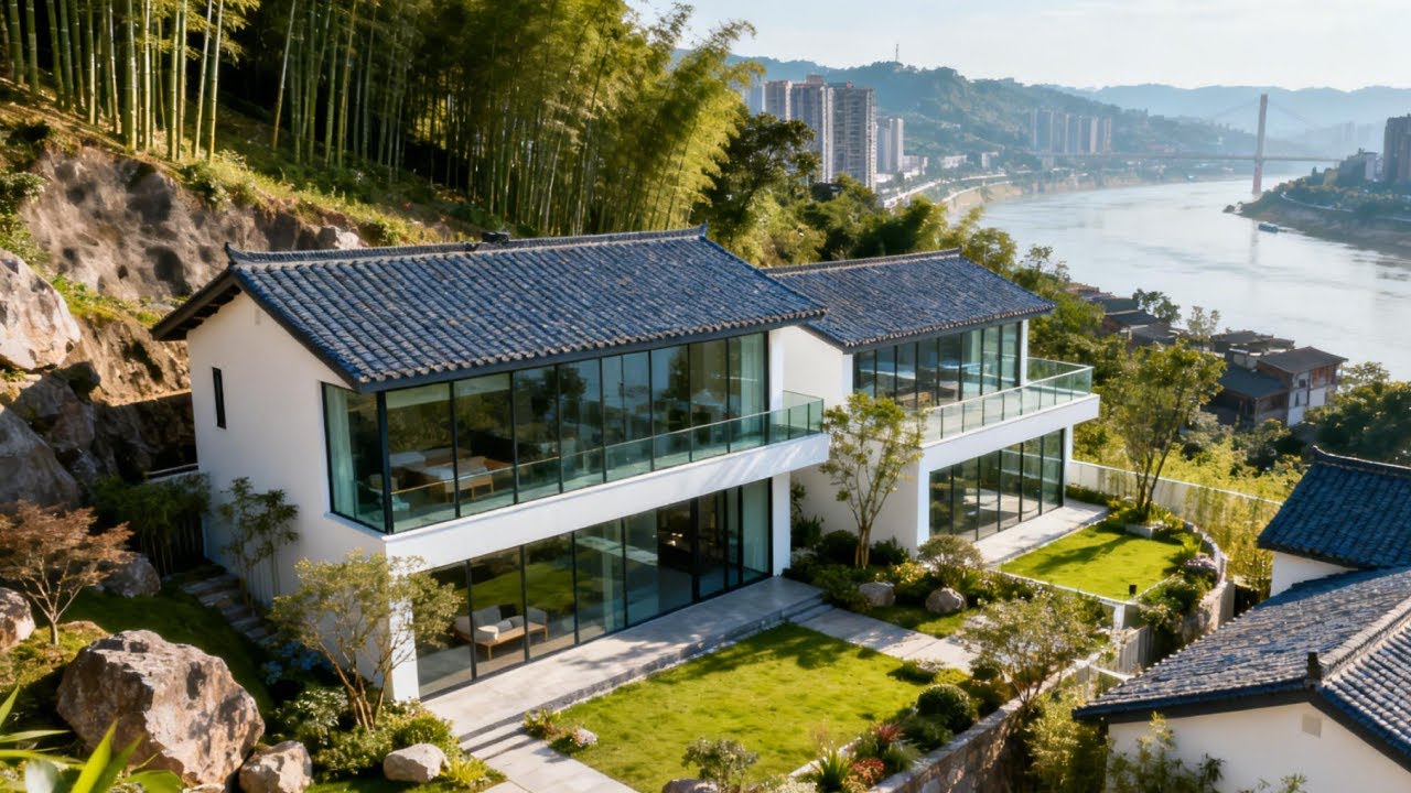 重庆顶级联排别墅！四层400平，急降250w～ 重庆豪宅看房