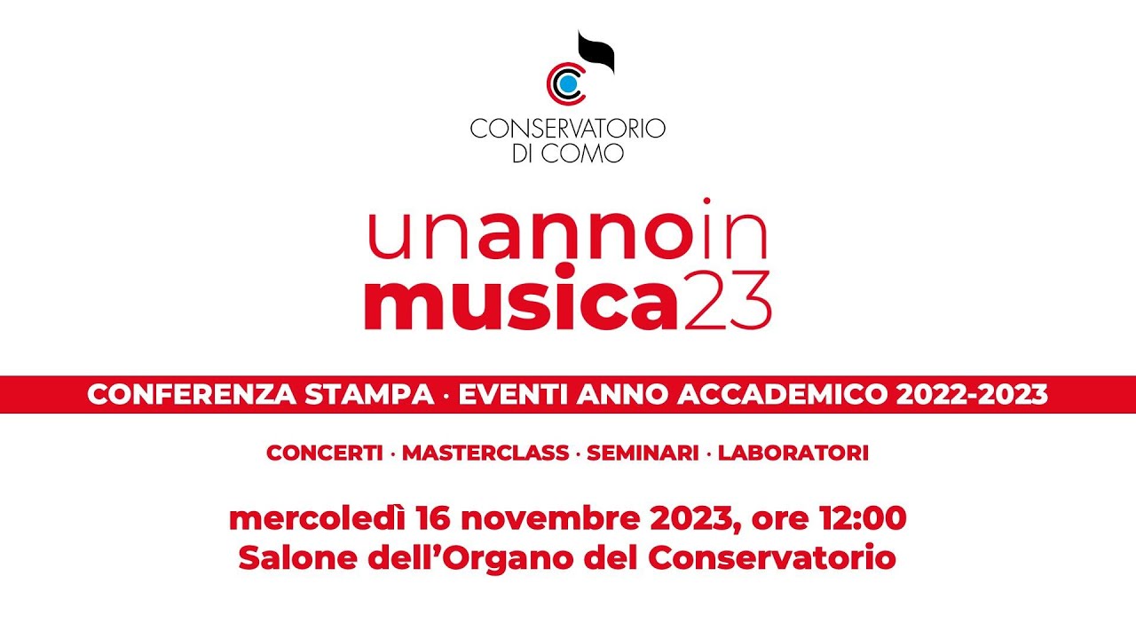 Conferenza Stampa: Un anno in musica 2023