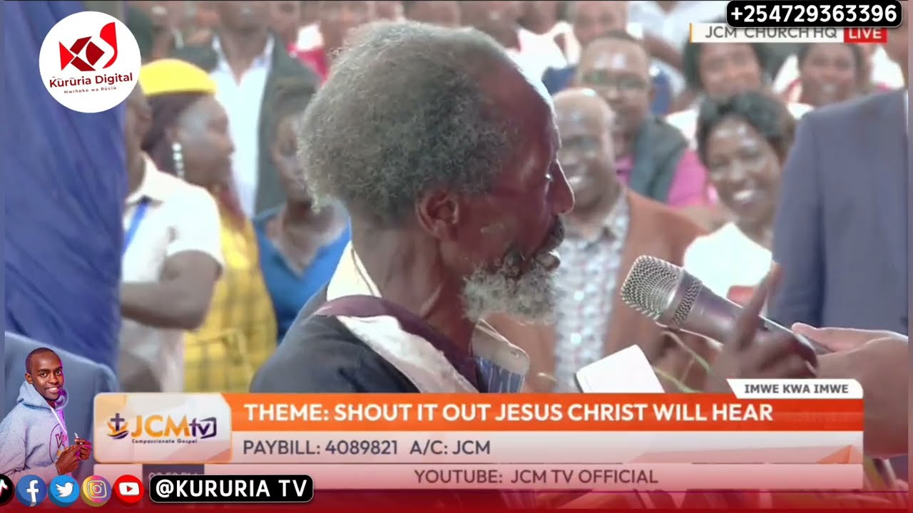 Rev Ben kwegekwo ni guka wa JCM  akihoya uteithio