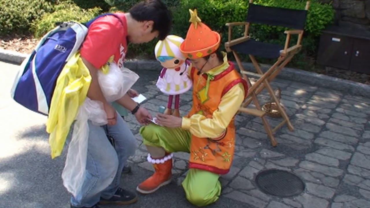 USJ2009　ハッピー・ステーション～Puppeteer（腹話術）～【あの頃】2009/4/10（金）10:55～