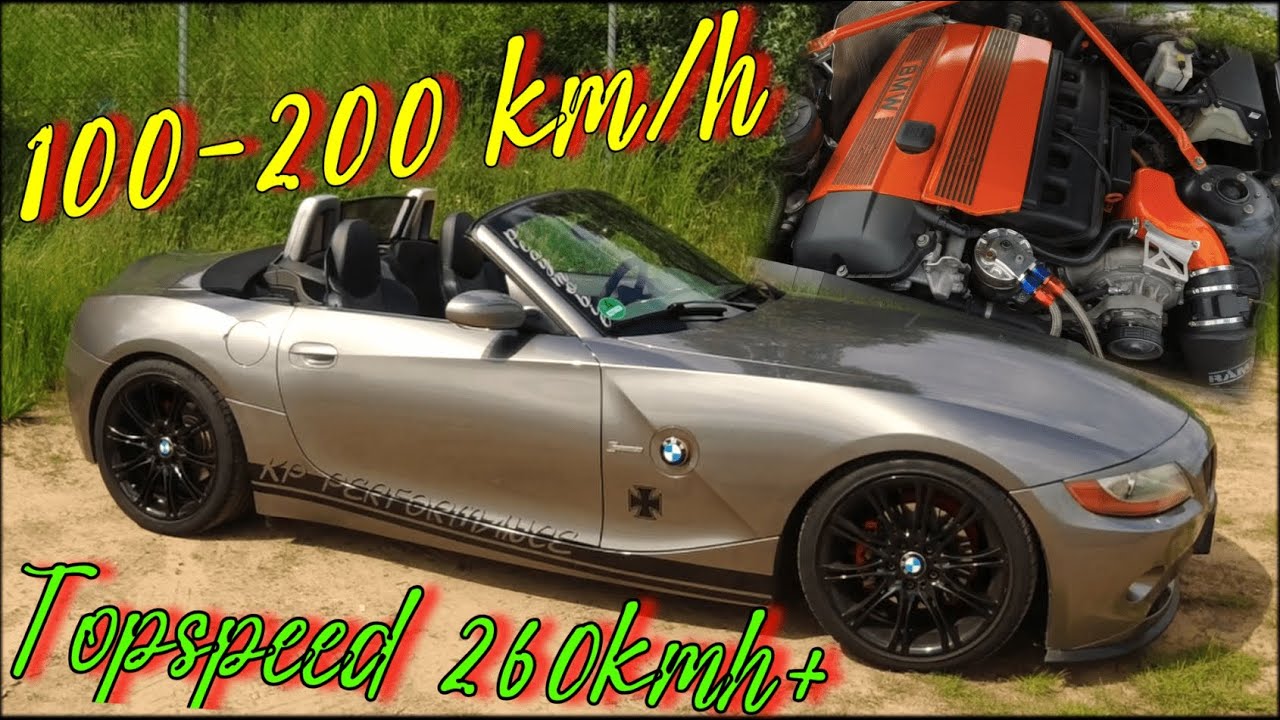 BMW Z4 3.0i M54 ASA T3-313 Kompressor 100-200 Beschleunigung & Topspeed, Supercharged
