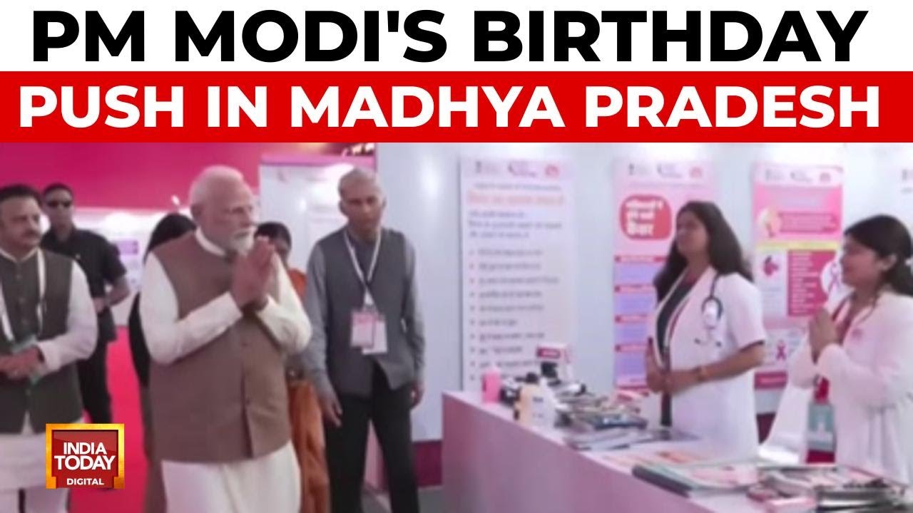 PM Modi's 75th Birthday: Health Campaigns, Women's Funds & Mitra Park Launch in MP | India Today