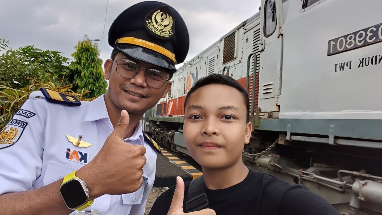 Perjalanan terakhir dari KA Baturraden Ekspress dengan masinis ramah !