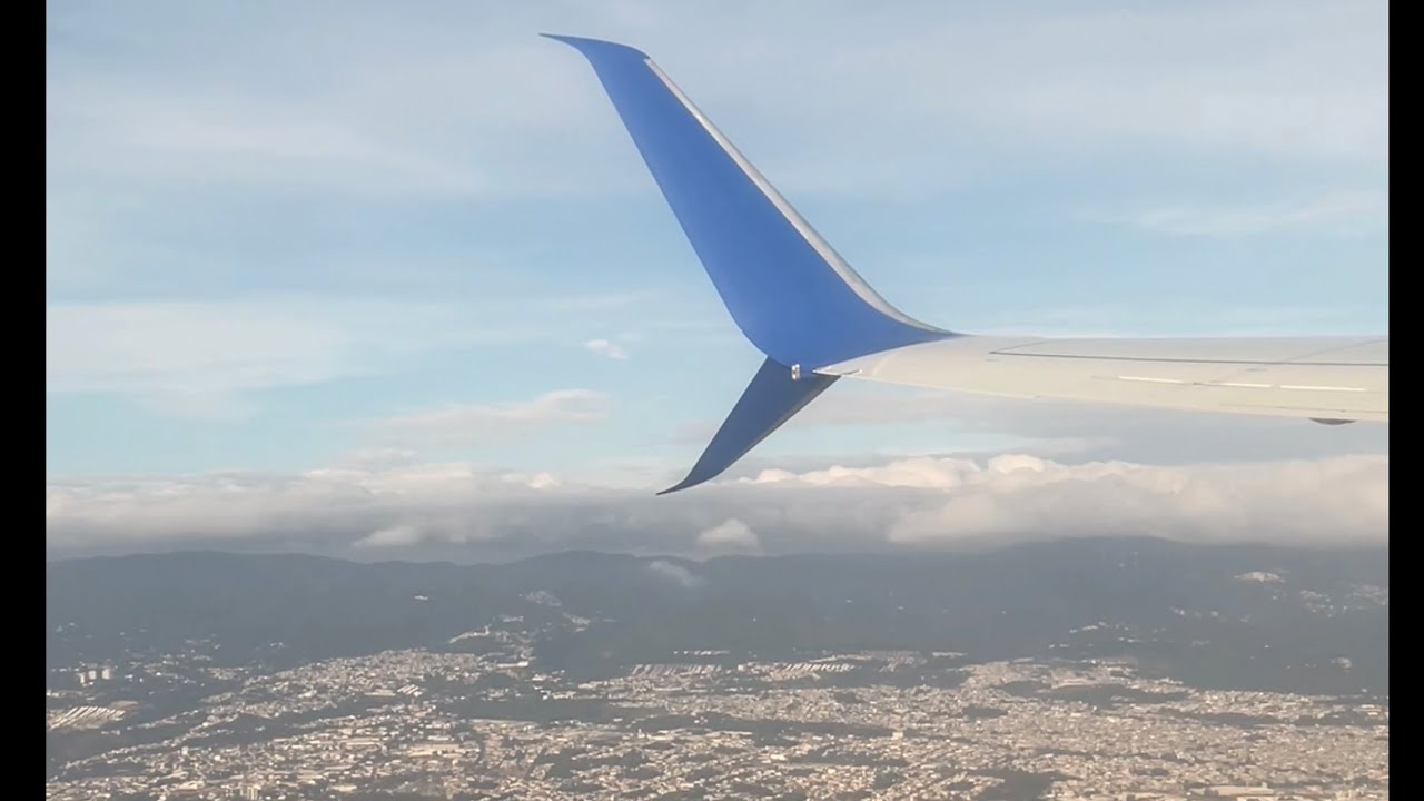Guatemala Volcano Views! - Takeoff - MGGT - KIAH - United Airlines - 737-824