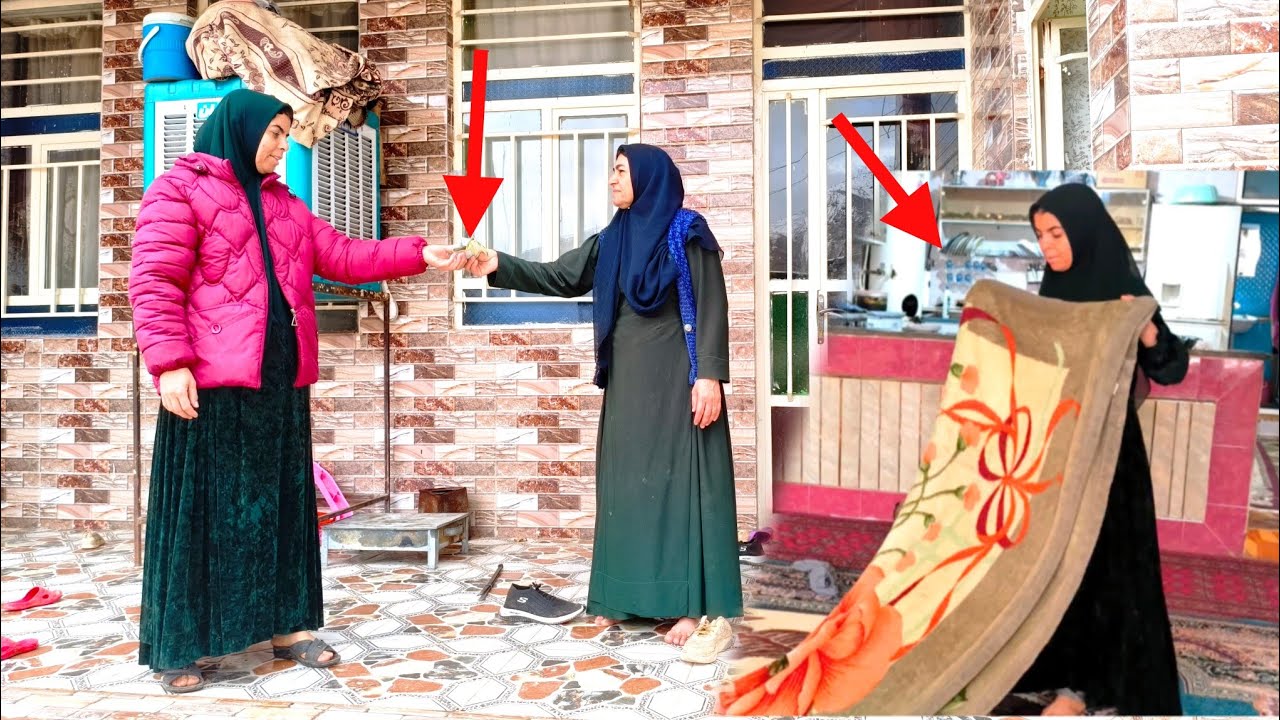 Aftab Khanum goes to the neighbor's house to do housework and earn money 