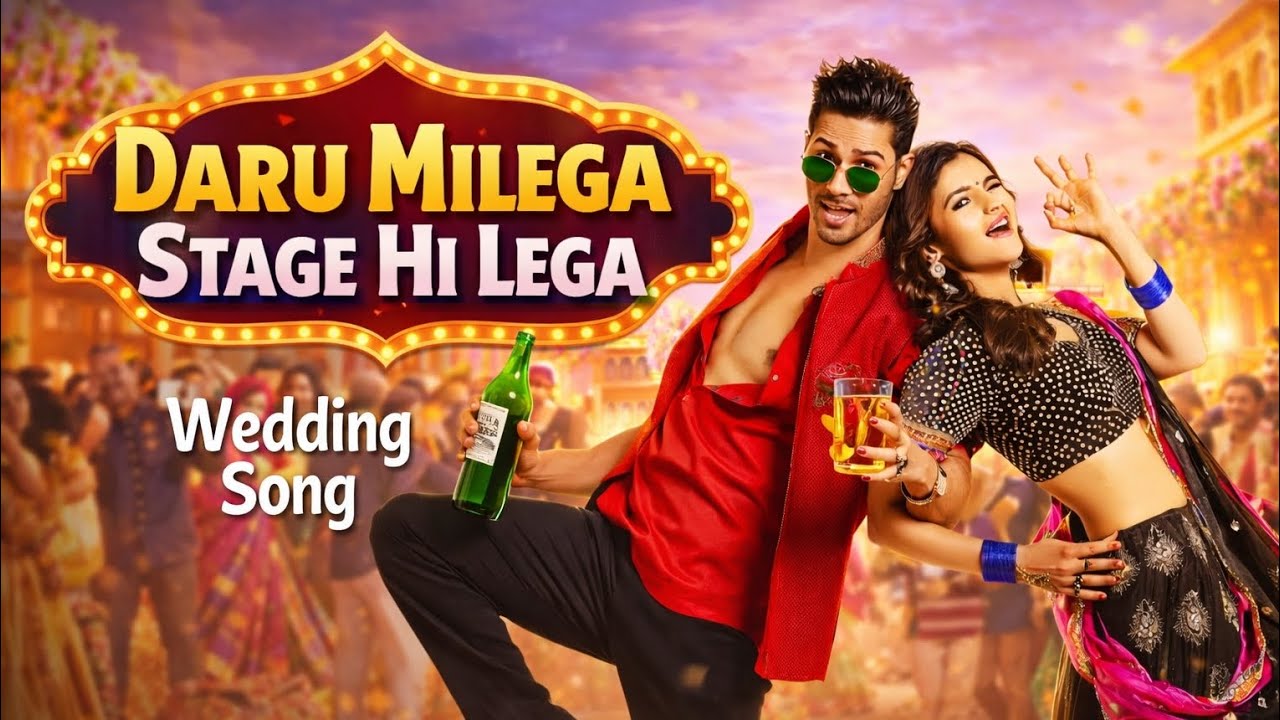 Daru Milega Stage Hilega | Full Wedding Party Song | DJ Shaadi Dance Anthem 🍾🔥