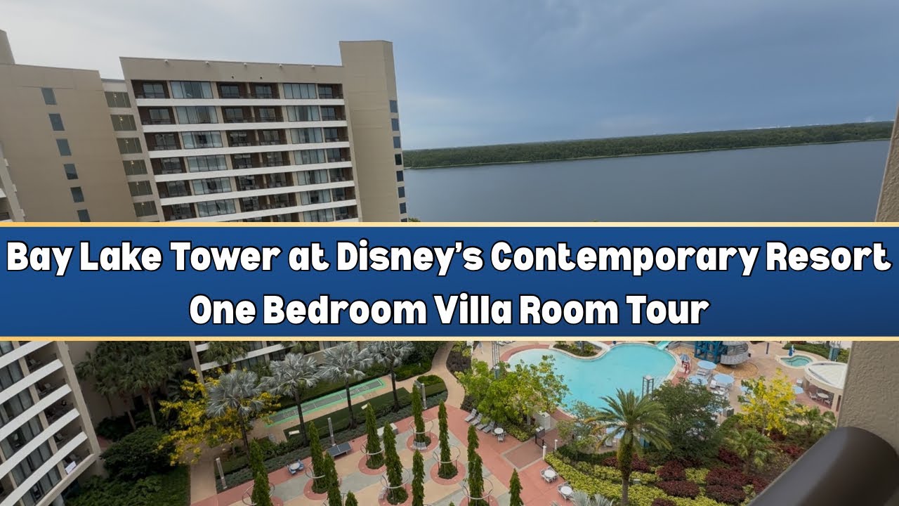 Экскурсия по номеру виллы с одной спальней в башне Bay Lake Tower отеля Disney.