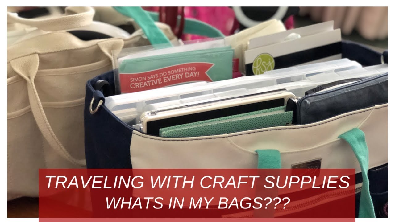 Traveling with craft supplies? Here is what I packed, plus a couple tips to help YOU decide.