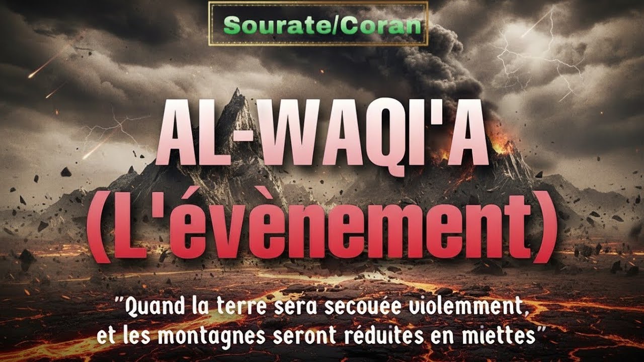 Sourate/Coran 56 AL-WAQI'A (l'évènement) الواقعة- Magnifique Récitation relaxante qui apaise le cœur