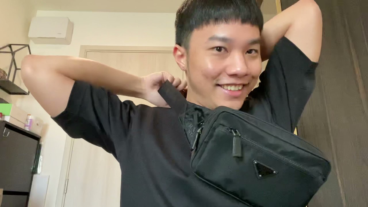 Prada Re-Nylon and Saffino leather belt bag owner review - รีวิว กระเป๋าคาดอกปราด้า