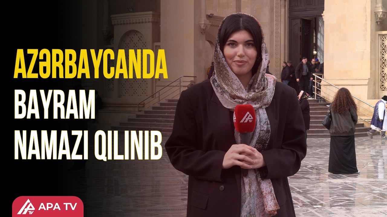 Təzəpirdə bayram namazına  QMİ-nin sədri Allahşükür Paşazadə imamlıq edib | APA TV