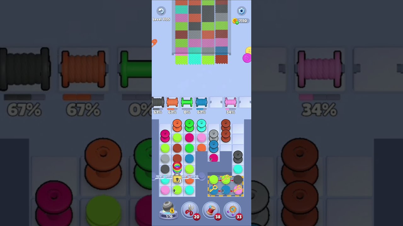 Knit Out Level 1135 Walkthrough Solution 