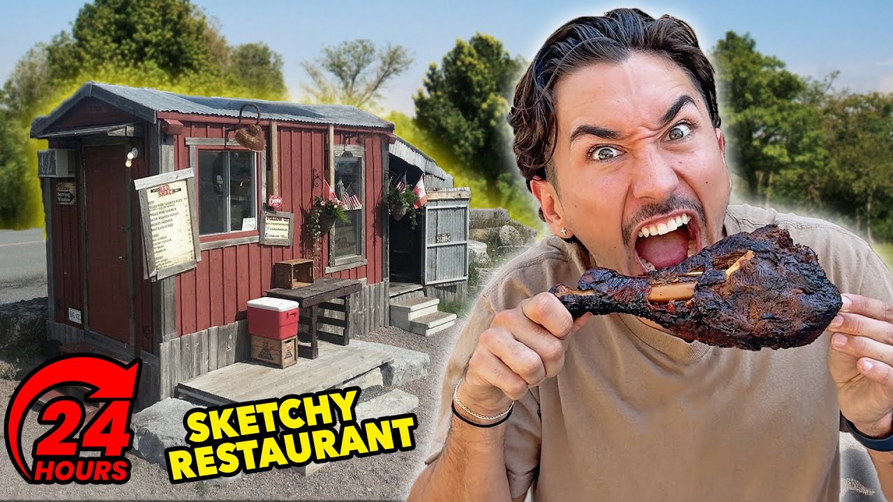 Eating At SKETCHY Restaurants For 24 Hours...(SURPRISING) Part 4