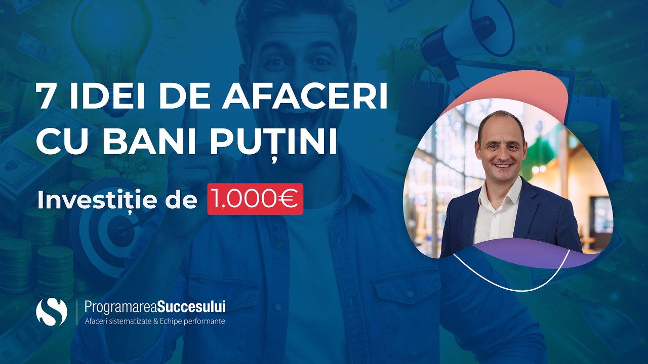 7 Idei de afaceri cu 1000 de Euro #ideidebusiness #ideideafaceri