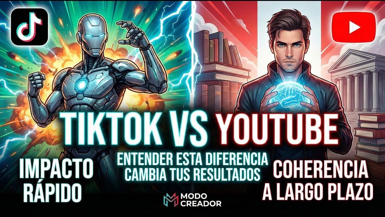 TikTok vs YouTube: La diferencia que NADIE te explica (y por eso no creces)