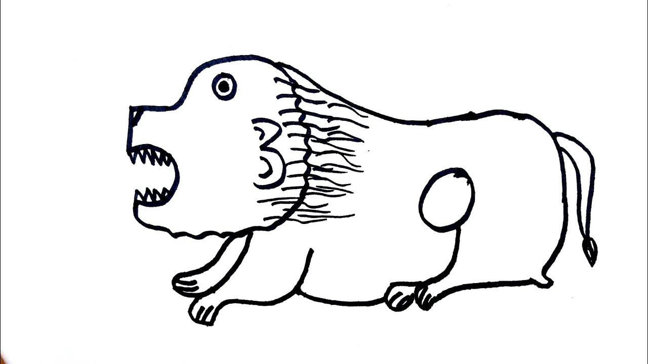 How To Draw Lion From Number 530||Drawing From Numbers||Draw Step By Step||Easy #drawing