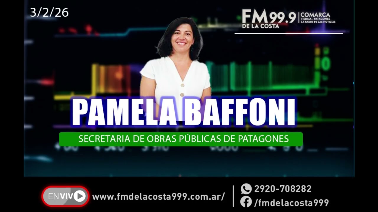 Pamela Baffoni - FM DE LA COSTA 99.9 - 3/2/26