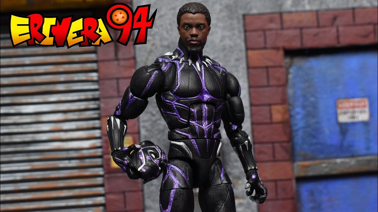 Marvel Legends VIBRANIUM T'CHALLA Purple Black Panther M'Baku BAF Action Figure Review