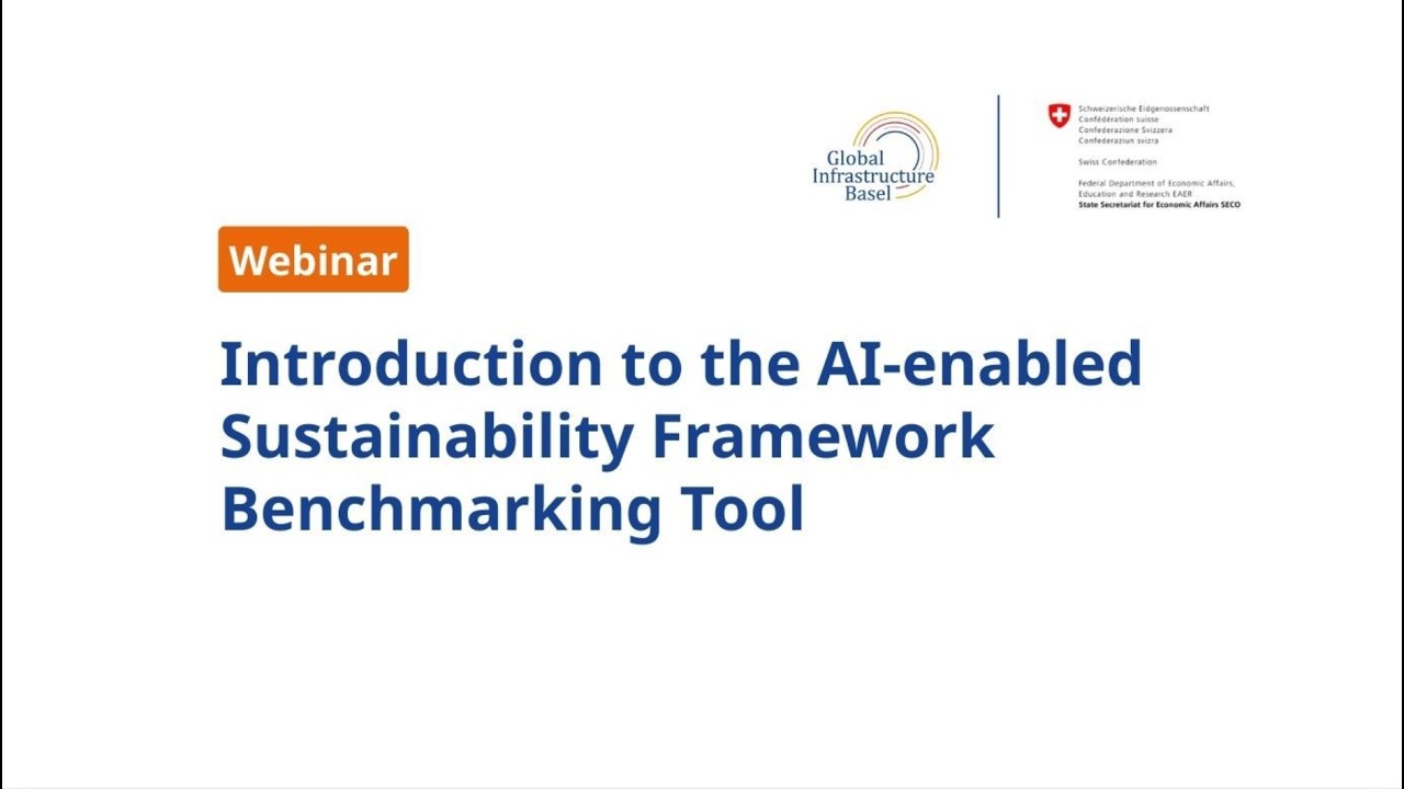 Webinar: Introduction to the AI-enabled Sustainability Framework Benchmarking Tool