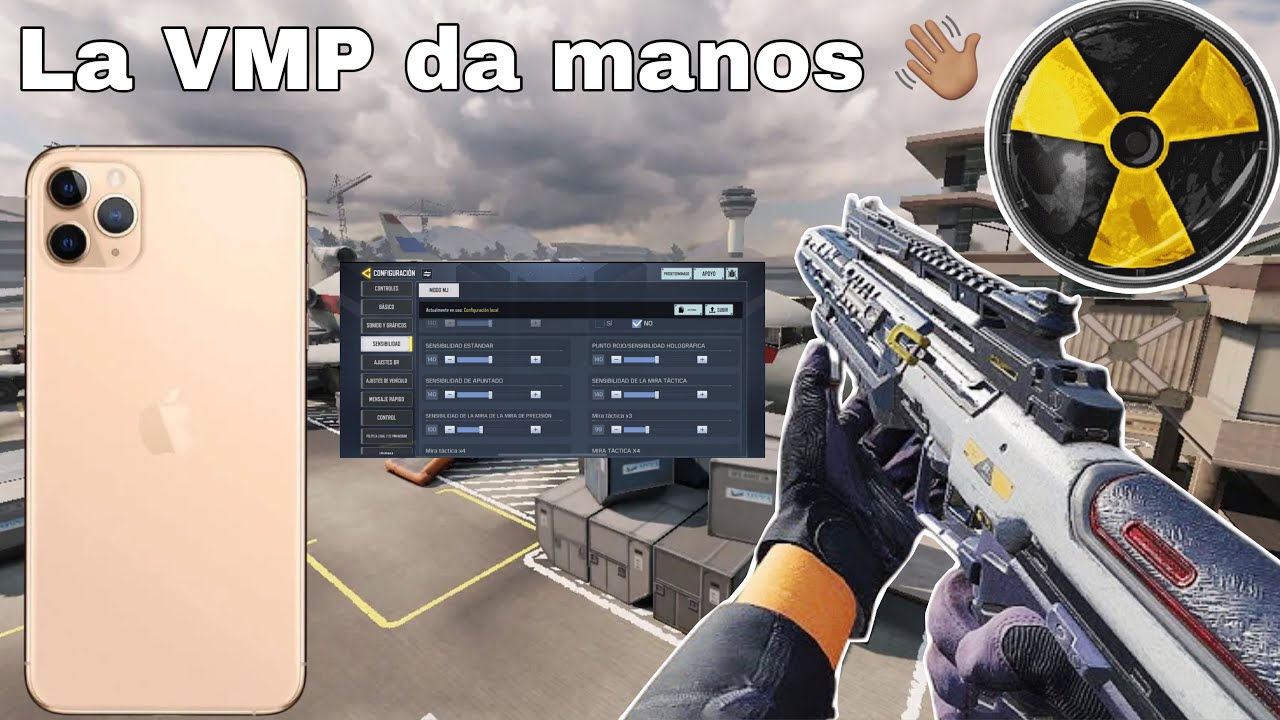 Así es jugar con un iPhone 11 Pro Max en 2025 y el nuevo META la VMP (NUKE) COD MOBILE