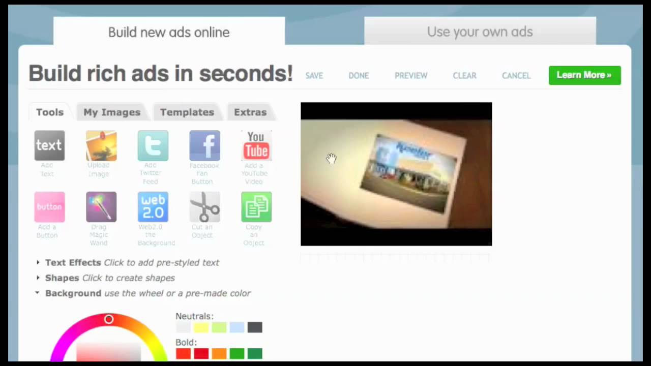 Adbuilder: Build a video ad quick