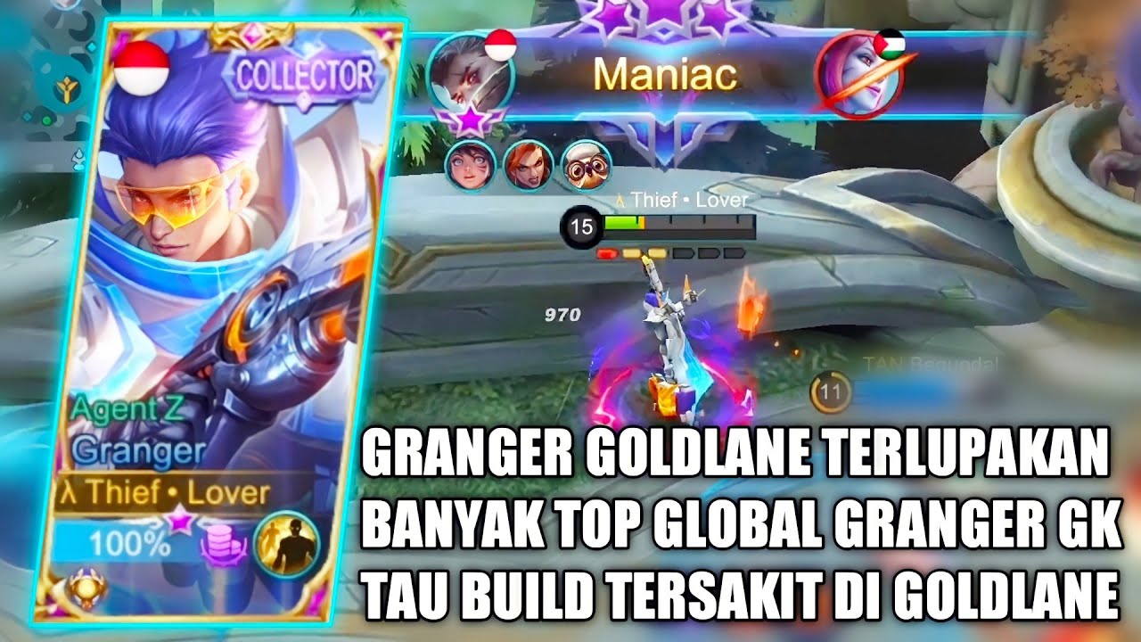 GRANGER GOLDLANE BUILD TERSAKIT SEASON 19, SEKALI BASIC ATTACK MUSUH LANGSUNG MATI! - MOBILE LEGENDS