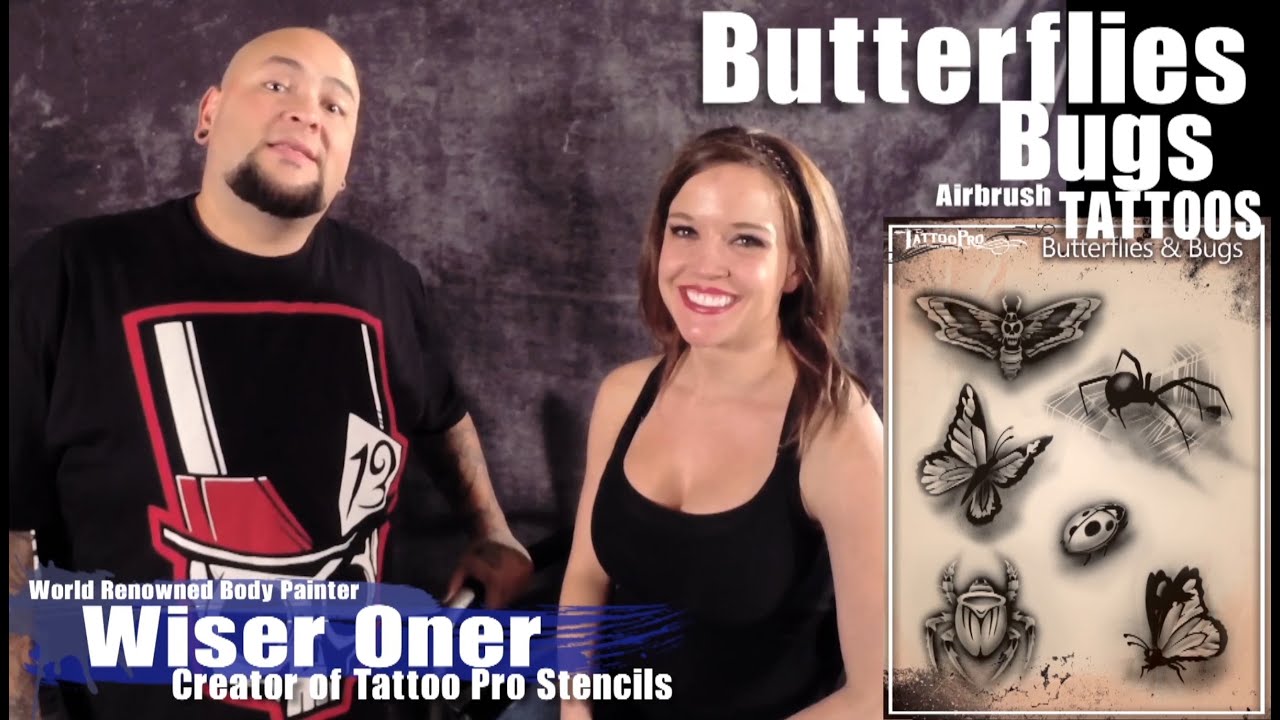Tattoo Pro Stencils Tutorial : Butterflies & Bugs